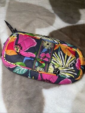Vera Bradley Quilted Floral Makeup Bag - Pink, Yellow, Green, Blue, Black